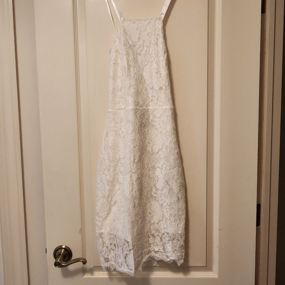 Lulu ribbon strappy dress xsmall off white
